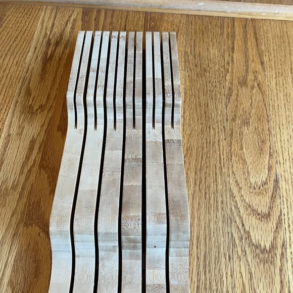 In Drawer Knife Storage Wood Block Organizer 16 Slot - Picture 5 of 8